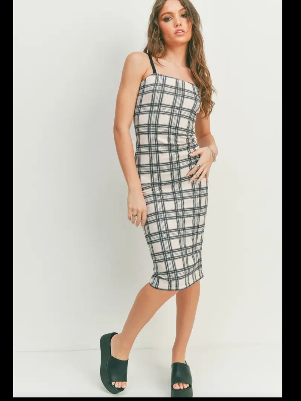 Pretty Damage Y2K Plaid Bodycon Dress NWT ♥️♥️
